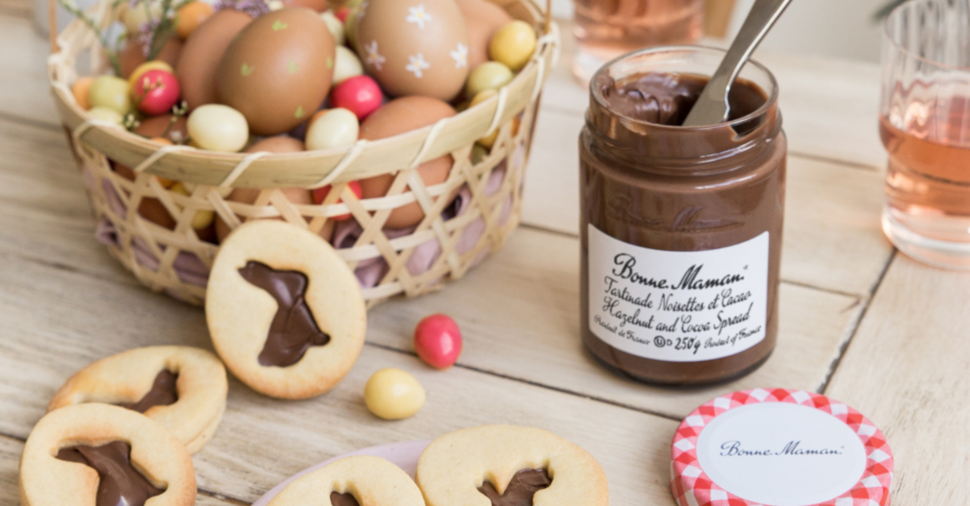 Biscuits de Pâques à la Tartinade Noisettes et Cacao Bonne Maman
